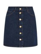 Dnm Mini Skirt Hw Cler Lyhyt Hame Blue Tommy Hilfiger