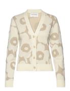 Kaide Pieni Unikko Ii Tops Knitwear Cardigans Cream Marimekko