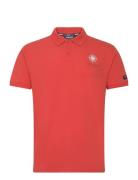 Performance Pique Tops Polos Short-sleeved Orange Sebago