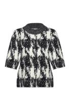 Katrina - Cotton Jacquard Rd Tops Knitwear Jumpers Grey Day Birger Et ...