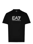 T-Shirt Tops T-shirts Short-sleeved Black EA7