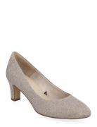 Women Court Sho Shoes Heels Pumps Classic Beige Tamaris