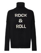 Alma Mw R&R Int Tops Knitwear Turtleneck Black Zadig & Voltaire