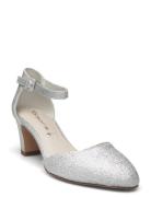 Women Court Sho Shoes Heels Pumps Classic Silver Tamaris