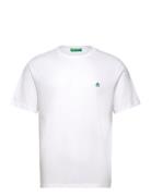 T-Shirt Tops T-shirts Short-sleeved White United Colors Of Benetton