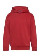 U Timeless Fleece Hoodie Tops Sweat-shirts & Hoodies Hoodies Red Tommy...