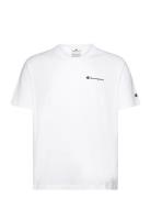 Ss Tee Tops T-shirts Short-sleeved White Champion