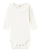 Nbfrachel Nis Ls Slim Body Lil Noos Bodies Long-sleeved Cream Lil'Atel...