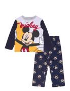 Pyjama Pyjamasetti Pyjama Navy Mickey Mouse