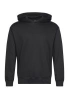 L/S Hoodie Tops Sweat-shirts & Hoodies Hoodies Black Calvin Klein