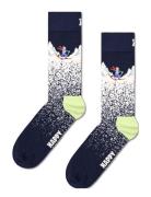 Snowy Night Sock Underwear Socks Regular Socks Navy Happy Socks