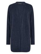 Mmthora Long Cardigan Tops Knitwear Cardigans Navy MOS MOSH