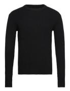 Simbbbenny Crew Neck Knit Tops Knitwear Round Necks Black Bruuns Bazaa...