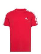 Essentials Single Jersey 3-Stripes T-Shirt Sport T-shirts Short-sleeve...