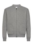 Wool-Blend Bomber Sweatshirt Tops Sweat-shirts & Hoodies Sweat-shirts ...