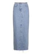 Long Denim Skirt Pitkä Hame Blue Mango