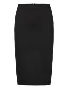 Opening Pencil Skirt Polvipituinen Hame Black Mango