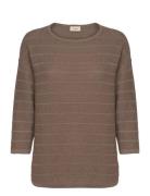 Frsinne Pu 5 Tops Knitwear Jumpers Brown Fransa