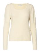 Ruthmd O-Neck Tops Knitwear Jumpers Cream Modström