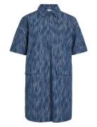 Vikubra 2/4 Demim Dress Lyhyt Mekko Navy Vila