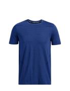 Vanish Seamless Grid Ss Sport T-shirts Short-sleeved Blue Under Armour