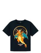 Nkmscotty Pokemon Ss Nreg Top Box Sky Tops T-shirts Short-sleeved Navy...