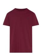 26/1 Jersey-Ss Cn-Tp-Tsh Tops T-shirts Short-sleeved Burgundy Ralph La...