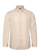 Slim Ls Comfort Tencel Shirt Tops Shirts Casual Beige J. Lindeberg