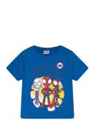 Tshirt Tops T-shirts Short-sleeved Blue Spider-man