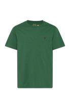 Cotton Jersey Crewneck Tee Tops T-shirts Short-sleeved Green Ralph Lau...