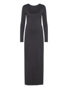 Olmea L/S Deep Back Dress Jrs Maksimekko Juhlamekko Black Only Materni...