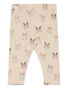 Leggings Aop Bottoms Leggings Beige Lindex