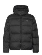 Essentials Down Jacket Vuorillinen Takki Topattu Takki Black Calvin Kl...