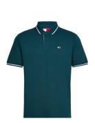 Tjm Reg Tipped Polo Tops Polos Short-sleeved Green Tommy Jeans