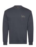 Wobbly Lee Sws Tops Sweat-shirts & Hoodies Sweat-shirts Grey Lee Jeans