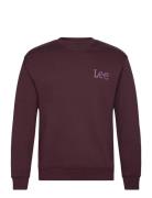 Wobbly Lee Sws Tops Sweat-shirts & Hoodies Sweat-shirts Burgundy Lee J...