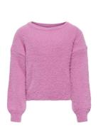 Kognewpiumo L/S Pullover Cp Knt Tops Knitwear Pullovers Pink Kids Only