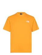 M S/S Simple Dome Tee Sport T-shirts Short-sleeved Yellow The North Fa...