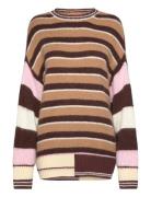 Long Sleeve Crew Neckline Jumper, 2 Tops Knitwear Jumpers Multi/patter...