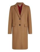 Wool Blend Classic Coat Outerwear Coats Winter Coats Beige Tommy Hilfi...