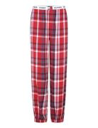 Flannel Cuffed Pant Pyjamahousut Olohousut Red Tommy Hilfiger