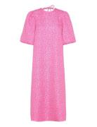 Reno Pastis Long Dress Polvipituinen Mekko Pink Noella