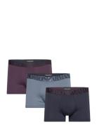 Men's Knit 3-Pack Trunk Bokserit Blue Emporio Armani