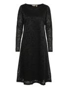 Cuzophia Nicole Dress Polvipituinen Mekko Black Culture