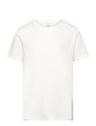 T Shirt Regular Solid Tops T-shirts Short-sleeved White Lindex