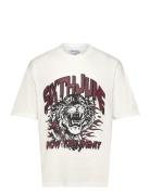 Vintage Tiger Print Ss Tshirt Tops T-shirts Short-sleeved White SIXTH ...