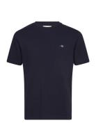 Pique Ss T-Shirt Tops T-shirts Short-sleeved Blue GANT