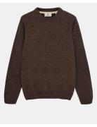 Aksune Chenille Knit Tops Knitwear Round Necks Brown Anerkjendt