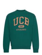 Sweater L/S Tops Sweat-shirts & Hoodies Sweat-shirts Green United Colo...