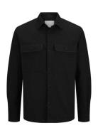 Jprraymond Melange Solid Ls Overshirt Sn Tops Overshirts Black Jack & ...